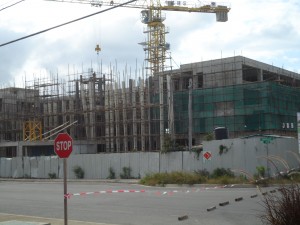Building under construction  in Montego Bay contributed to economic growth in 2014