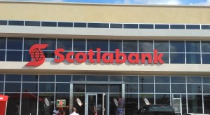 Scotiabank fell $1.44 on Tuesday